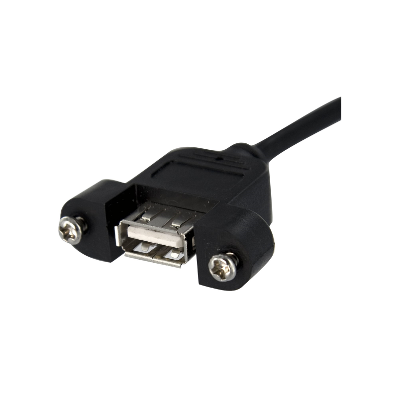 StarTech USBPNLAFHD1 1 ft Panel Mount USB Cable - USB A to Motherboard Header Cable F/F